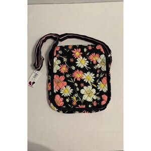 Belvah Messenger Bag. Pink and Black.
